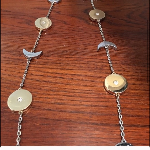 LA PRARIE Moon and star 18 inch long necklace! - Picture 2 of 4